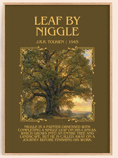 Leaf By Niggle Minimalist Book Poster by J.R.R. Tolkien – image 1