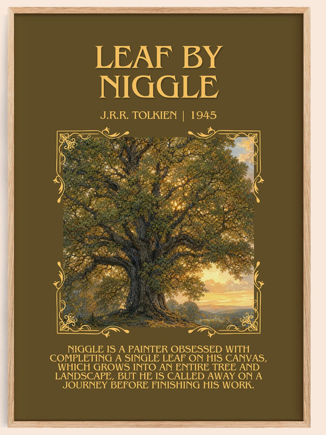 Leaf By Niggle Minimalist Book Poster by J.R.R. Tolkien