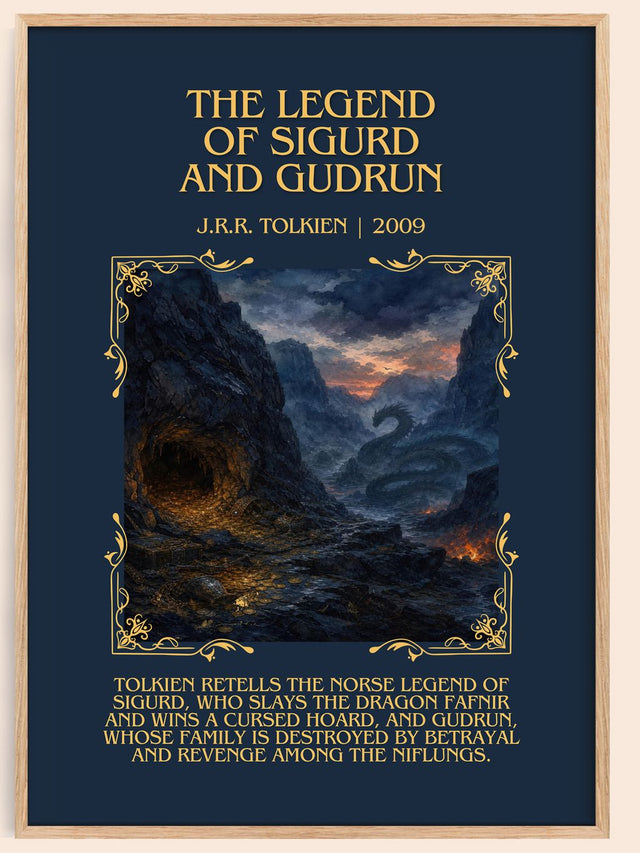 Legend Of Sigurd And Gudrún Minimalist Book Poster by J.R.R. Tolkien