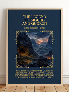 Legend Of Sigurd And Gudrún Minimalist Book Poster by J.R.R. Tolkien – image 2