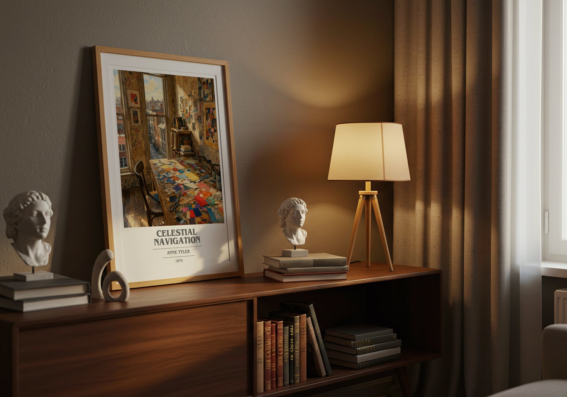 Celestial Navigation book cover book poster framed on wall – literary fiction wall art