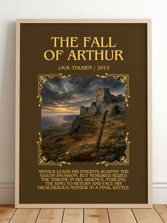 The Fall Of Arthur Minimalist Book Poster by J.R.R. Tolkien – image 2