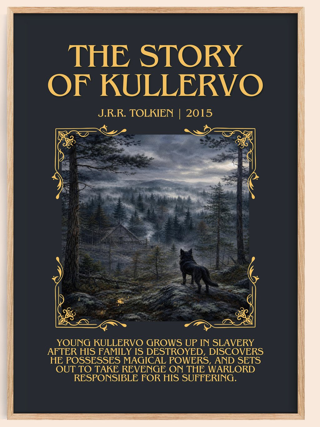 The Story Of Kullervo Minimalist Book Poster by J.R.R. Tolkien – book poster