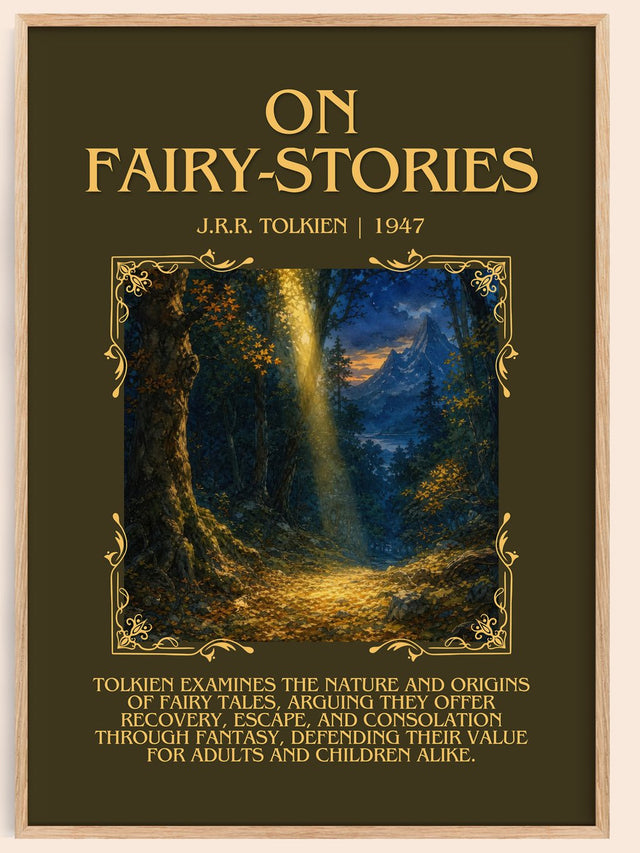 On Fairy-Stories Minimalist Book Poster by J.R.R. Tolkien