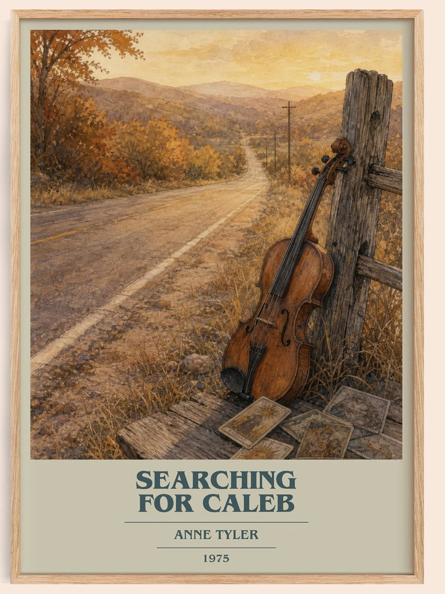 Searching For Caleb Book Cover Poster by Anne Tyler