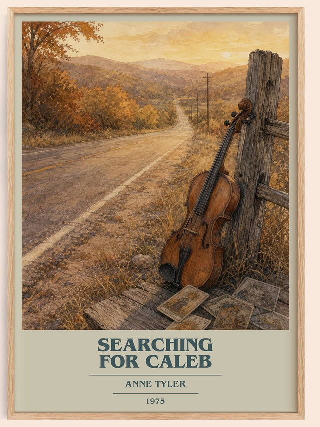 Searching For Caleb Book Cover Poster by Anne Tyler