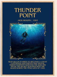 Thunder Point Minimalist Book Poster by Jack Higgins – image 1
