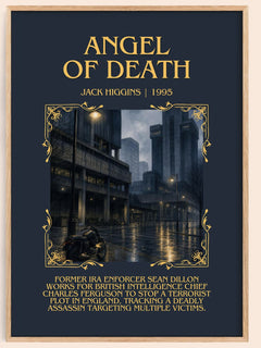 Angel Of Death Minimalist Book Poster by Jack Higgins – image 1
