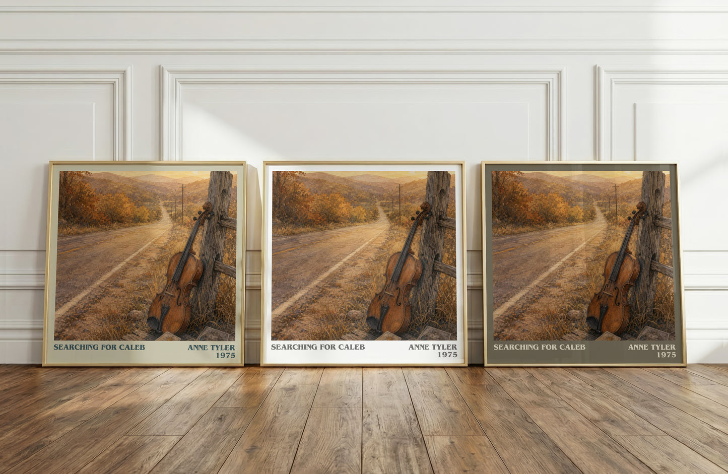 Searching For Caleb literary art print colour and style options – Anne Tyler book art