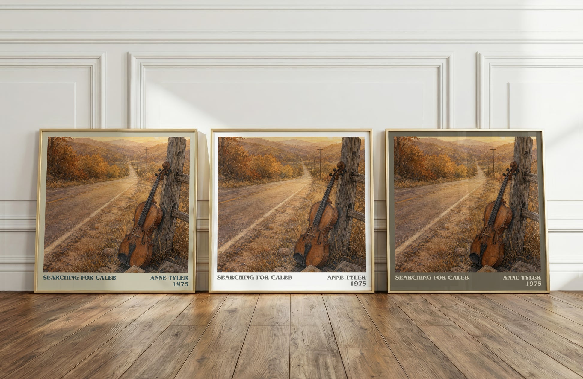 Searching For Caleb literary art print colour and style options – Anne Tyler book art