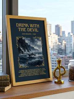 Drink With The Devil Minimalist Book Poster by Jack Higgins – image 3