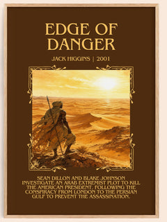 Edge Of Danger Minimalist Book Poster by Jack Higgins – image 1