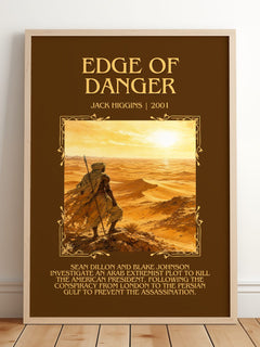Edge Of Danger Minimalist Book Poster by Jack Higgins – image 2