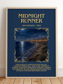 Midnight Runner Minimalist Book Poster by Jack Higgins – image 2