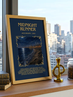 Midnight Runner Minimalist Book Poster by Jack Higgins – image 3