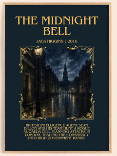 The Midnight Bell Minimalist Book Poster by Jack Higgins – image 1