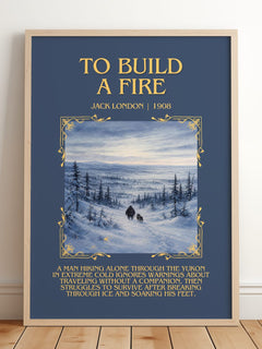 To Build A Fire Minimalist Book Poster by Jack London – image 2