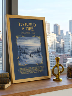 To Build A Fire Minimalist Book Poster by Jack London – image 3