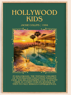 Hollywood Kids Minimalist Book Poster by Jackie Collins – image 1