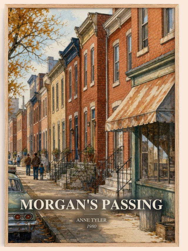 Morgan'S Passing Book Watercolour Illustration by Anne Tyler