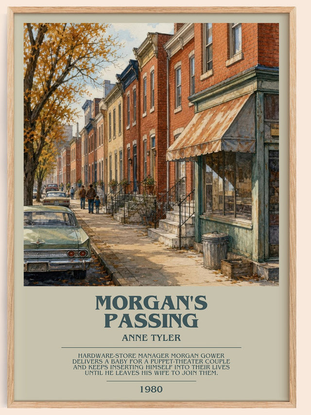 Morgan'S Passing Bookish Wall Art by Anne Tyler