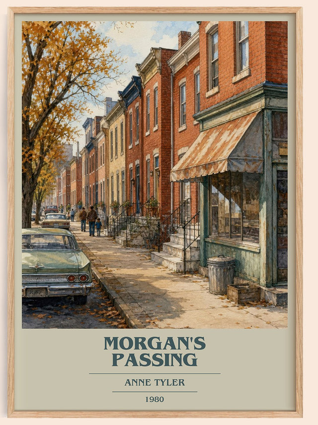 Morgan'S Passing Book Cover Poster by Anne Tyler