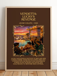 Vendetta: Lucky'S Revenge Minimalist Book Poster by Jackie Collins – image 2