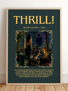 Thrill! Minimalist Book Poster by Jackie Collins – image 2