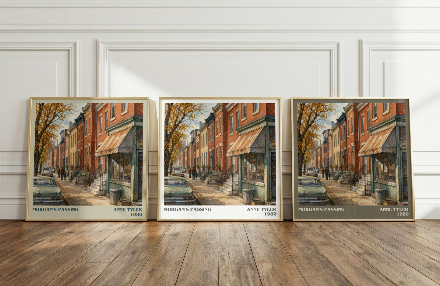 Morgan'S Passing literary art print colour and style options – Anne Tyler book art