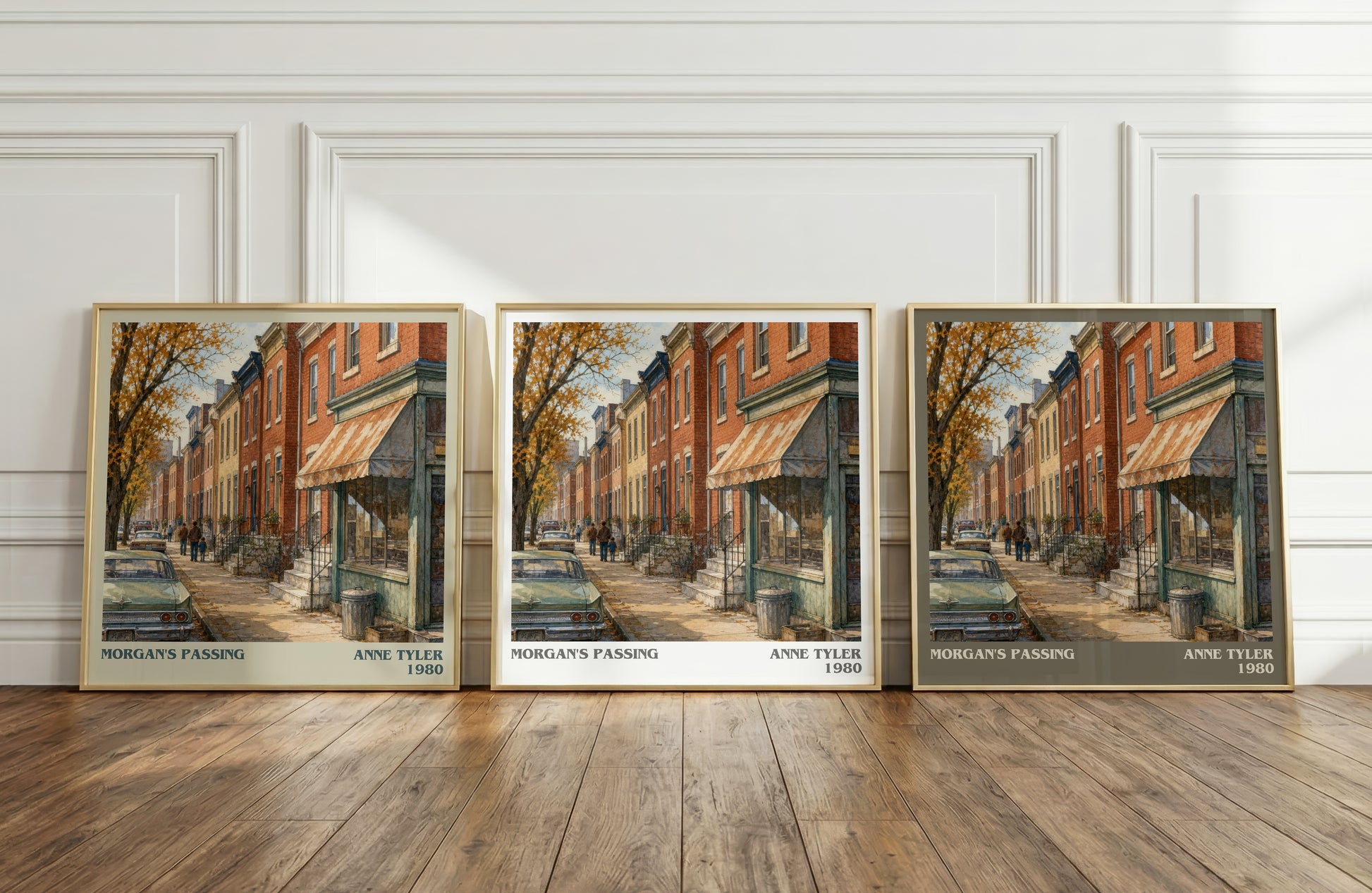 Morgan'S Passing literary art print colour and style options – Anne Tyler book art