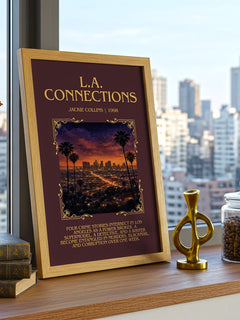 L.A. Connections Minimalist Book Poster by Jackie Collins – image 3
