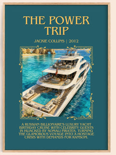 The Power Trip Minimalist Book Poster by Jackie Collins – image 1