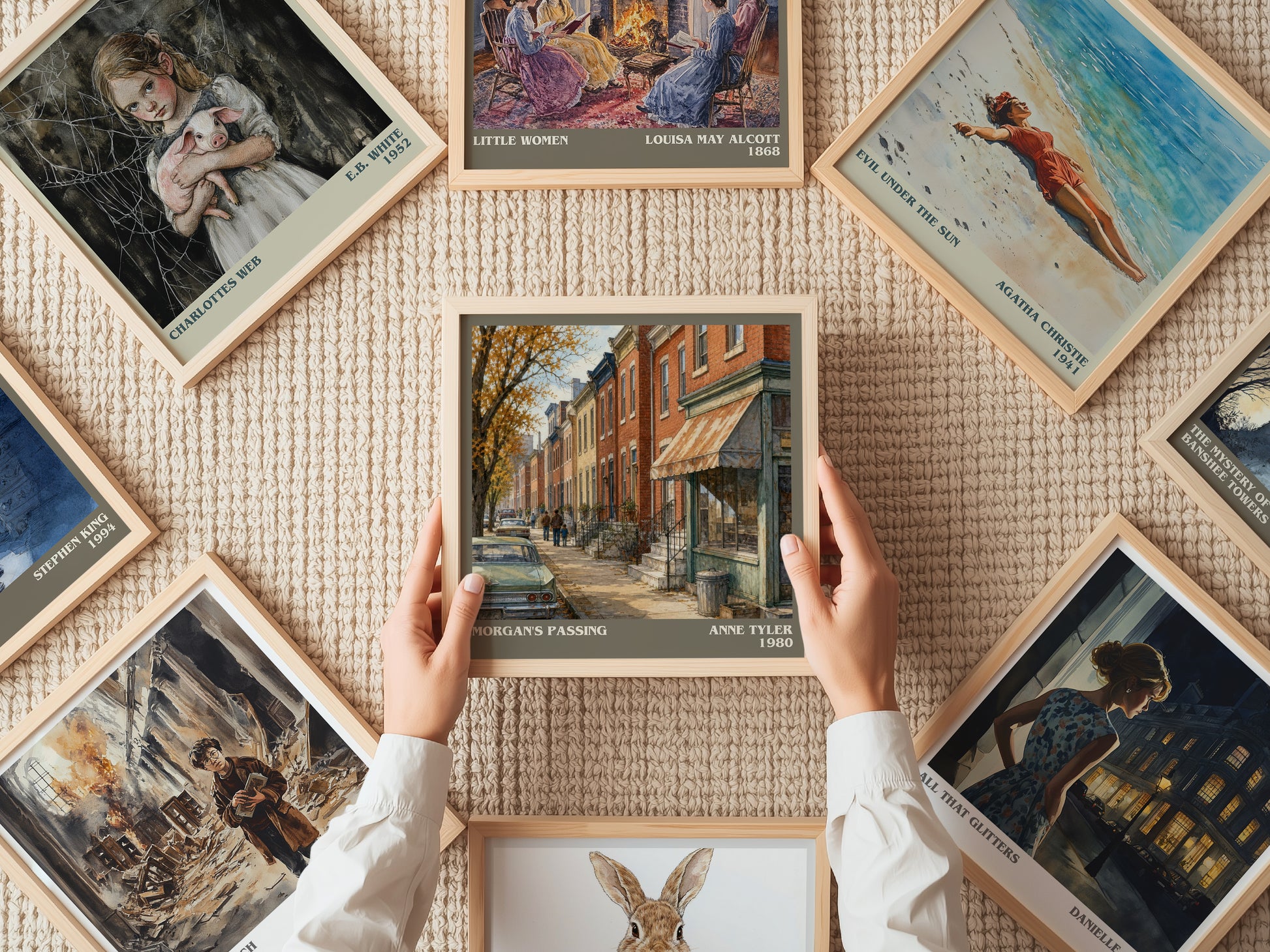 Morgan'S Passing literary book poster framed on wall – contemporary fiction wall art