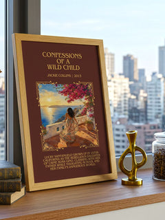 Confessions Of A Wild Child Minimalist Book Poster by Jackie Collins – image 3