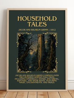 Household Tales Minimalist Book Poster by Jacob And Wilhelm Grimm – image 2
