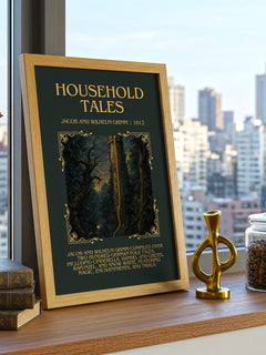 Household Tales Minimalist Book Poster by Jacob And Wilhelm Grimm – image 3