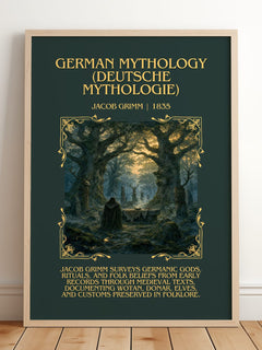 German Mythology (Deutsche Mythologie) Minimalist Book Poster – J. – image 2