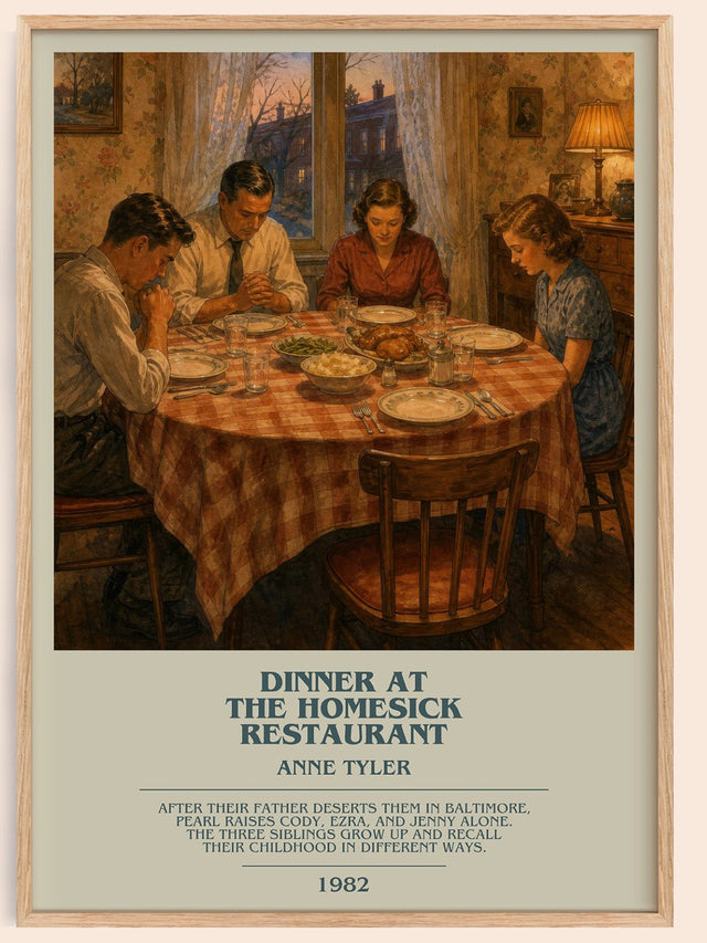 Dinner At The Homesick Restaurant Bookish Wall Art by Anne Tyler