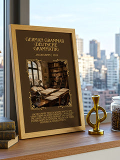 German Grammar (Deutsche Grammatik) Minimalist Book Poster by J. Grimm – image 3