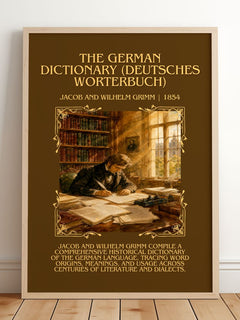 German Dictionary (Deutsches Wörterbuch) Minimalist Book Poster – J. – image 2