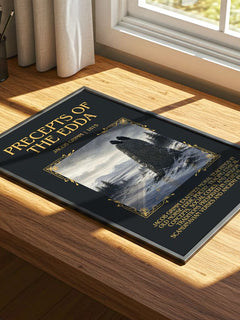Precepts Of The Edda Minimalist Book Poster by Jacob Grimm – image 4