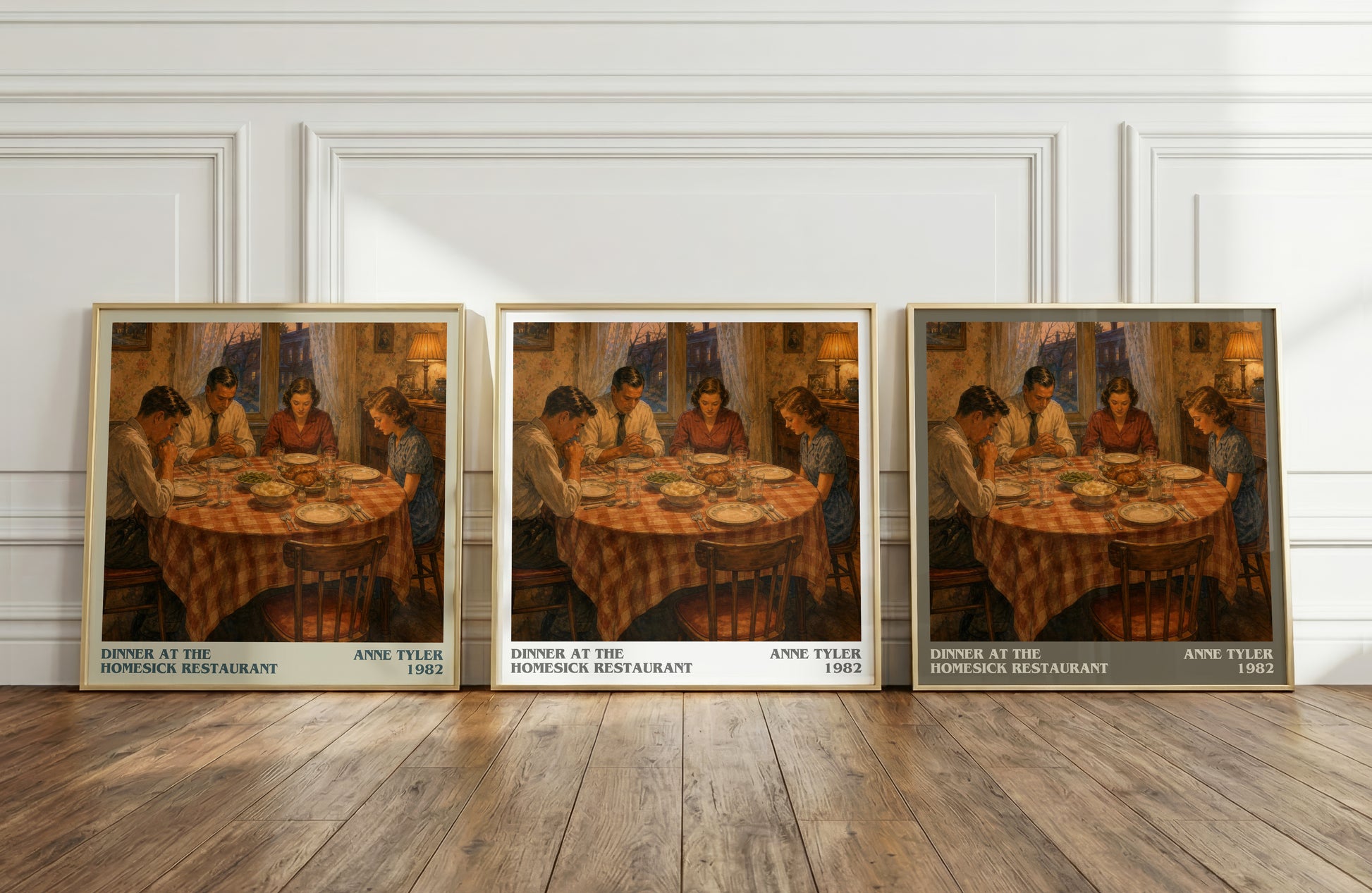Dinner At The Homesick Restaurant literary art print colour and style options – Anne Tyler book art