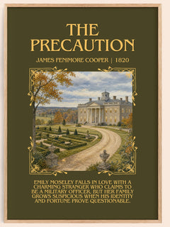The Precaution Minimalist Book Poster by James Fenimore Cooper – image 1