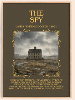 The Spy Minimalist Book Poster by James Fenimore Cooper – image 1