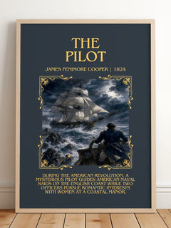 The Pilot Minimalist Book Poster by James Fenimore Cooper – image 2