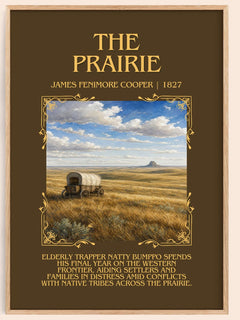 The Prairie Minimalist Book Poster by James Fenimore Cooper – image 1