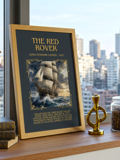 The Red Rover Minimalist Book Poster by James Fenimore Cooper – image 3