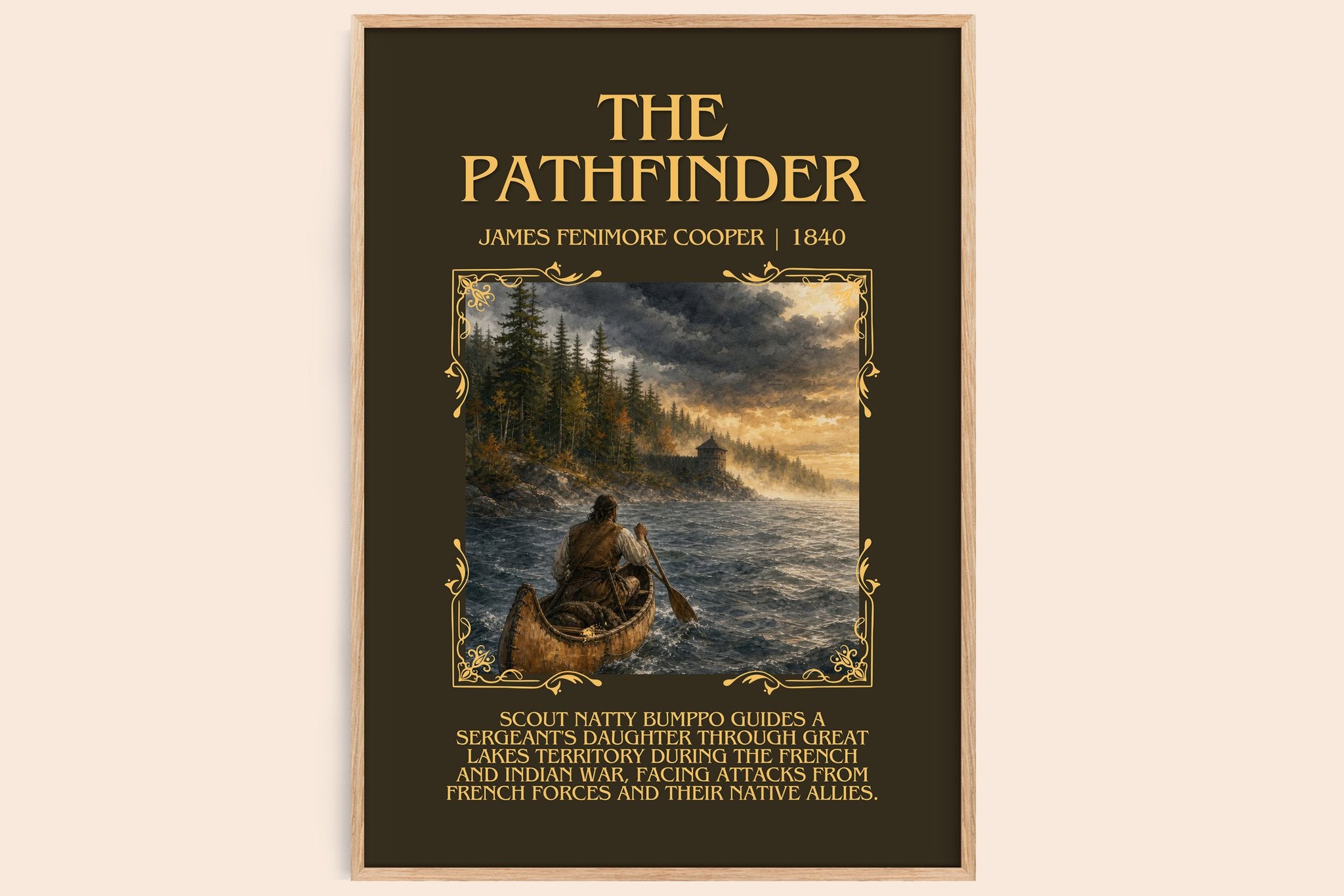 The Pathfinder Minimalist Book Poster by James Fenimore Cooper