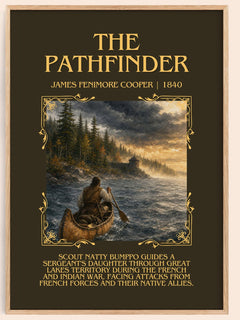 The Pathfinder Minimalist Book Poster by James Fenimore Cooper – image 1