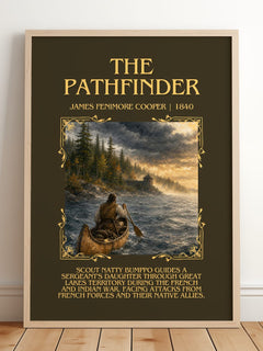 The Pathfinder Minimalist Book Poster by James Fenimore Cooper – image 2